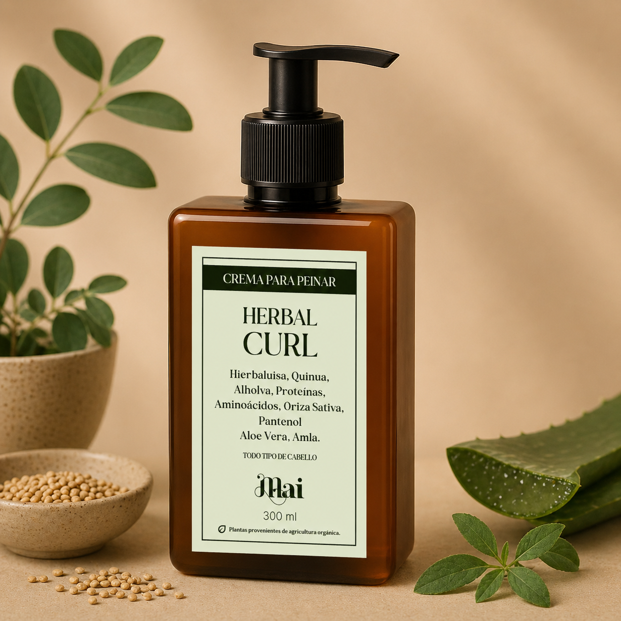 Herbal Curl - Crema Para Peinar
