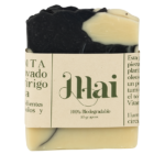 Jabón Sólido - Carbón Activado y Arroz - Cosmética Natural Orgánica